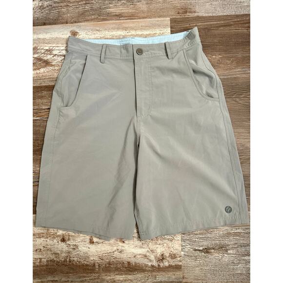 FREE FLY men’s golf performance shorts in gray size 30 - Picture 1 of 7
